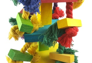 ของเล่นไม้ที่ทนทานของเล่นที่มีสีสันสำหรับนกแก้วสัตว์เลี้ยงของเล่นสำหรับเคี้ยวของเล่นสำหรับนกสัตว์เลี้ยง - Product Image 3