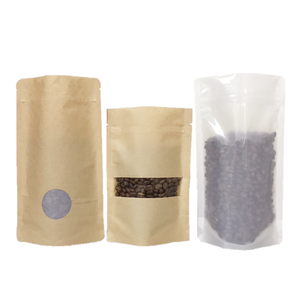 <strong>New</strong> Biodegradable Kraft Stand up <strong>Pouch</strong> with Sachet Zip Transparent Window - Product Image 4