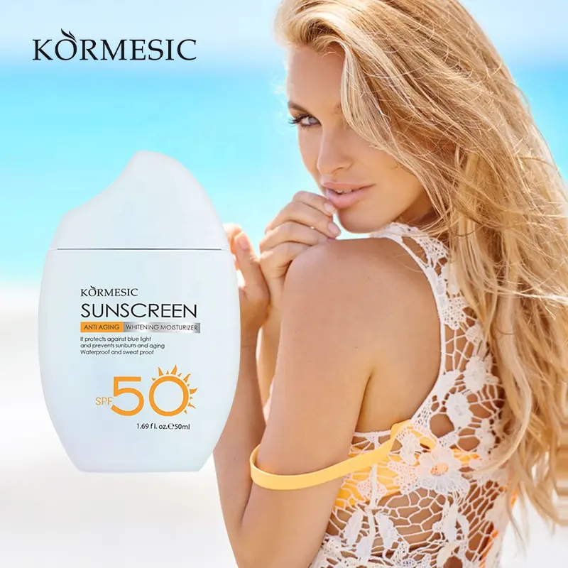 Private Label KORMESIC SUNSCREEN Anti-âge Blanchissant Hydrater Protège contre la lumière bleue