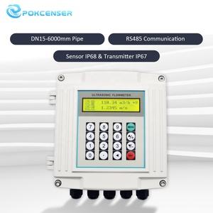 Pokcenser Oem 4-20ma <strong>Output</strong> Ultrasonic Water Flow Meter DN15-DN50 Small Size Clamp on Transducer Ultrasonic <strong>Flowmeter</strong> - Product Image 2