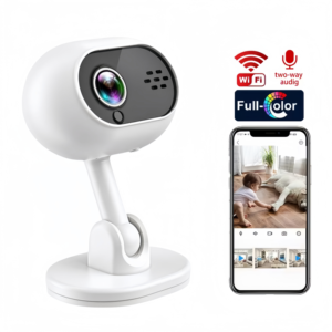 2024 A4 nuevo 1080P Wifi bebé cámara de monitoreo visión nocturna detección de movimiento alarma intercomunicador sistema de cámara para el hogar dormitorio bebé - Product Image 1