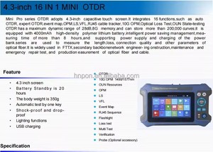 Più recente 1310/1550nm 28/26dB 80KM 16 funzioni in 1 dispositivo di tipo Touch Screen OTDR con Test Multi-Core - Product Image 4