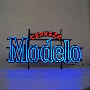Özel 3D Modelo açık havada ticari reklam için Logo Neon tabela açtı. Bira mağazaları için dikdörtgen şekli LED işaretleri - Product Image 1