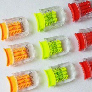 Cao minh bạch PC + ABS quay khóa an ninh mét con dấu với số serial Premium con dấu - Product Image 1