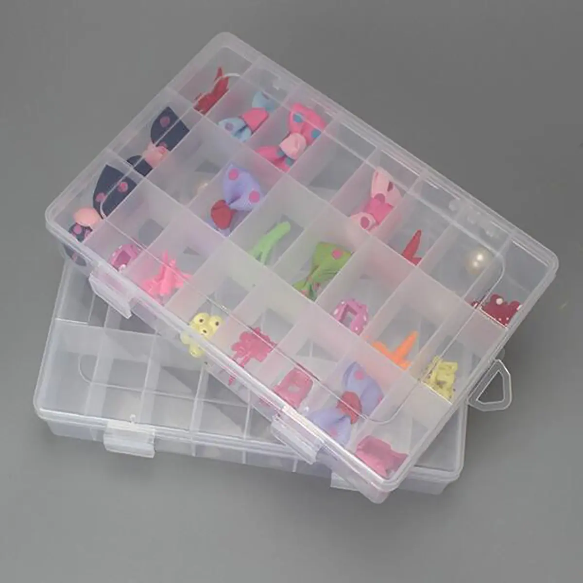 Récipient en plastique Petite boîte en plastique rectangulaire transparente petite boîte vide pour jouets ménagers