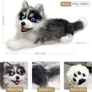 ELEPHANT ROBOTICS MetaDog <strong>Husky</strong> All-Ages Interactive Robot Dog Companion Voice Command Heartbeat Animation Stuffed Animal Toy - Product Image 4