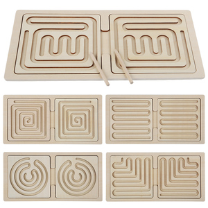Nhà Máy Giá Top Não Sáng Giác Ngộ Đồ Chơi Bằng Gỗ Interhemispheric Đồ Chơi Bằng Gỗ Mê Cung Trò Chơi Cho Trẻ Em - Product Image 6