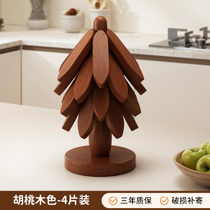 Lot de quatre marron