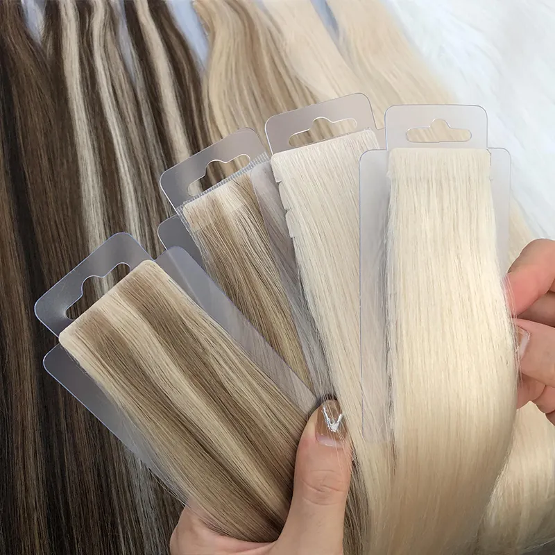 Invisible Seamless Tape Hair Top Quality Russian Cuticle Hair Extensions Injected Tape in Human Hair Extensions