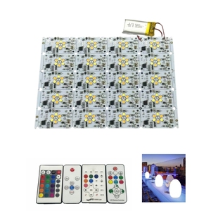 DC5V SMD LED RGB схема печатная плата с 24 клавишами ИК пульт дистанционного управления батарейным питанием огни для DIY 3D ночник Лунная лампа - Product Image 1