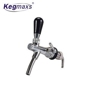 Kegmaxs ก๊อกน้ำแบบปรับได้สำหรับเบียร์,ก๊อกน้ำควบคุมการไหลของเบียร์ก้านชุบโครเมี่ยม G5/8ก๊อกสำหรับชงที่บ้าน - Product Image 1