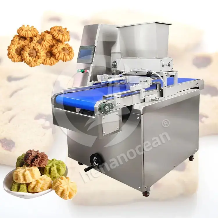 Industriale multifunzione snack palmier biscotti e burro caramello biscotti fare macchina elettrica automatica