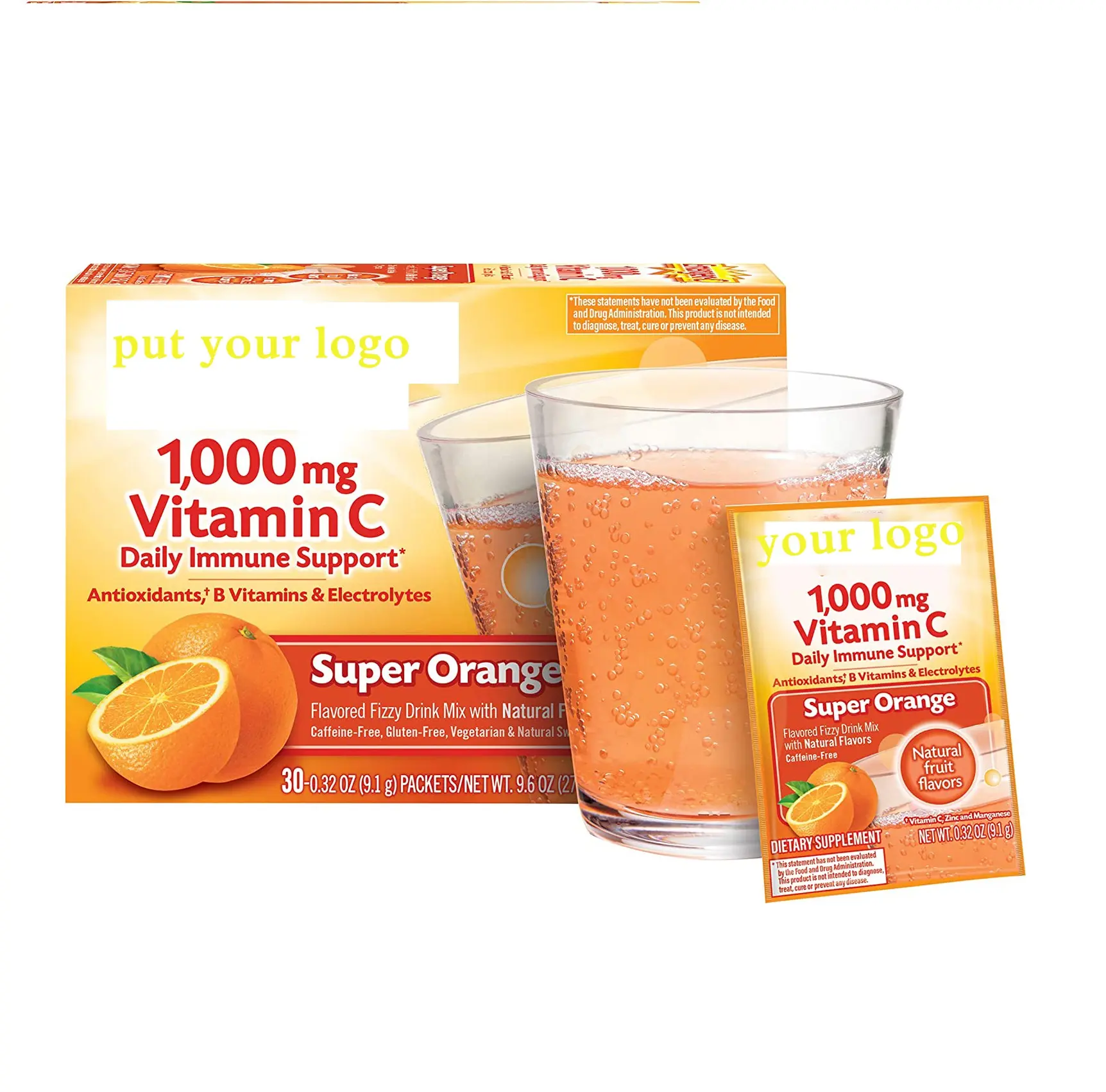 La vendita calda nel negozio Amazon lo sbiancamento della pelle in polvere di vitamina C migliora la resistenza del corpo per integratori nutrienti