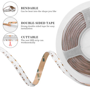 WS2812 ayrı ayrı adresli COB <span class=keywords><strong>LED</strong></span> ışık WS2812B 240Leds/m esnek FCOB <span class=keywords><strong>LED</strong></span> şerit DC5V - Product Image 2