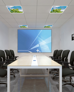 Factory Sourced <strong>LED</strong> Panel Light <strong>60</strong>*60CM 603*603 595x595 Ceiling Skylight Panel With Cloud Sky Pattern 2x4 Ft Aluminum Body - Product Image 6