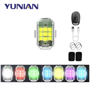 ไฟเตือน LED รีโมทคอนโทรลไร้สาย7สีไฟเตือนสำหรับรถยนต์รถจักรยานยนต์รถจักรยานโดรน RC ไฟแสดงตำแหน่ง - Product Image 1