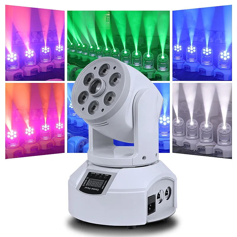 Shtx giá đặc biệt DJ di chuyển đầu đèn LED 8 gobo Spotlight cho đám cưới tổ chức sự kiện trang trí hiệu ứng đèn RGBW rửa ánh sáng laser