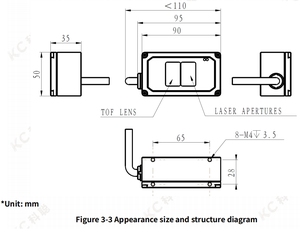 KC 3D ITOF Vision Sensor Hochpräziser Paletten erkennungs algorithmus Eingebauter Umgebungs lichtsensor für die visuelle Paletten erkennung