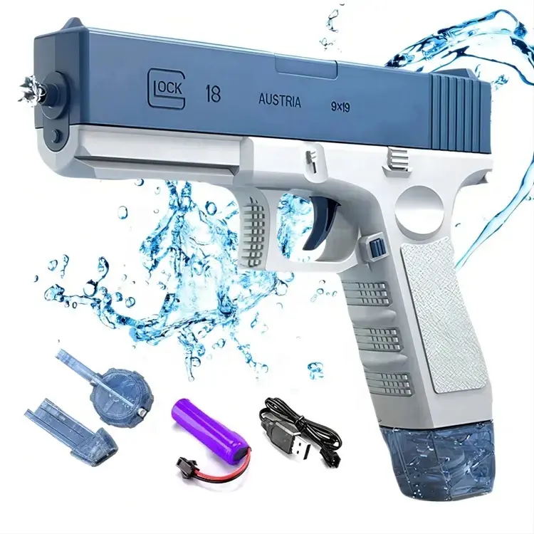 Long Range Shooting Water Gun Glock Kids Summer Toy High Speed Continuous Automatic Water Gun Pistol Electric Water Gun Toy
