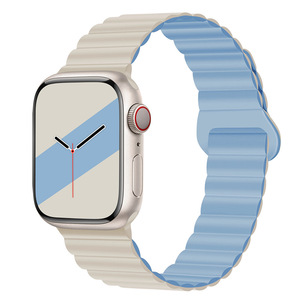 เหมาะสําหรับ Apple Iwatch9 สายแม่เหล็กซิลิโคน Applewatch8 สาย S7/6/Se/5 รุ่นความรู้สึกขั้นสูง 4 - Product Image 5