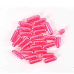 Capsula vuota dimensione 0 perla rosa Hpmc medicina guscio Capsule - Product Image 1
