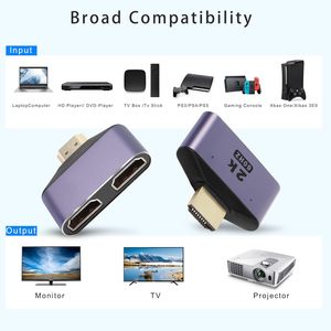 <strong>HDMI</strong> Adapter <strong>1</strong> to <strong>2</strong> or <strong>2</strong> to <strong>1</strong>, the <strong>2</strong> ports can not use simultaneously without Chipset inside - Product Image 6