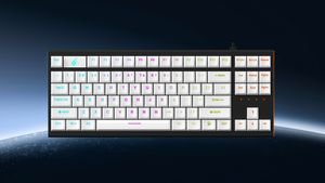Tri-mode TKL 87 teclas Teclado inalámbrico de aluminio para juegos para computadora Teclado mecánico de perfil bajo