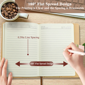Agenda mensual de cuero PU A5 con estampado personalizado, bloqueo de planificador semanal, índice de color, divisor de pestañas, diario, cuaderno para regalo - Product Image 4