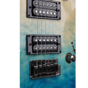 جيتار كهربائي من الشركة المصنعة بجسم من خشب الأوكومي/لوح علوي من خشب القيقب المزخرف/ظهر وجوانب من خشب القيقب المزدوج/لاقط صوت ألينيكو 5/لوحة أصابع من خشب الورد - Product Image 3