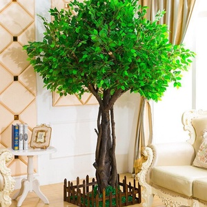 Simüle Banyan & Mango ağacı büyük yapay yeşil bitki tasarım otel süslemeleri için büyük yapay Banyan yapay ağaç - Product Image 4