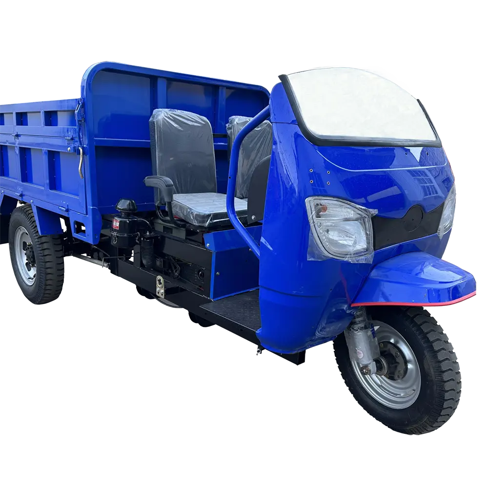 Huansheng grosir desain baru pertanian Diesel Motor pengiriman Van Vargo roda tiga sepeda roda tiga