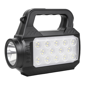 All'ingrosso torcia elettrica ad alta potenza solare ricaricabile ABS funzione banca impermeabile luce della torcia a LED per il campeggio lampade da lavoro - Product Image 1