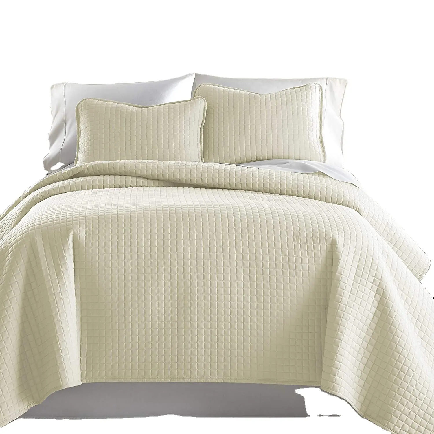Hochwertige billige Tages decken Neues Design Tages decken & Bettdecken 3 Stück 100% Polyester King Size Tages decke Set cremefarben