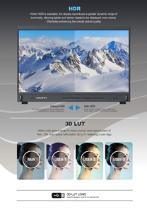 Para LILLIPUT 2. 0 31,5 pulgadas, Monitor de Director de transmisión de HDR 4K, IPS, nuevo 3G-SDI para entrada HDMI DVI/VGA, vista múltiple - Product Image 4