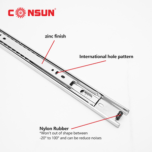 Voll auszug Kugellager Hardware Möbel Schublade Kanal Folien Küchen schrank Teleskop Unterbau Schubladen führungen - Product Image 3