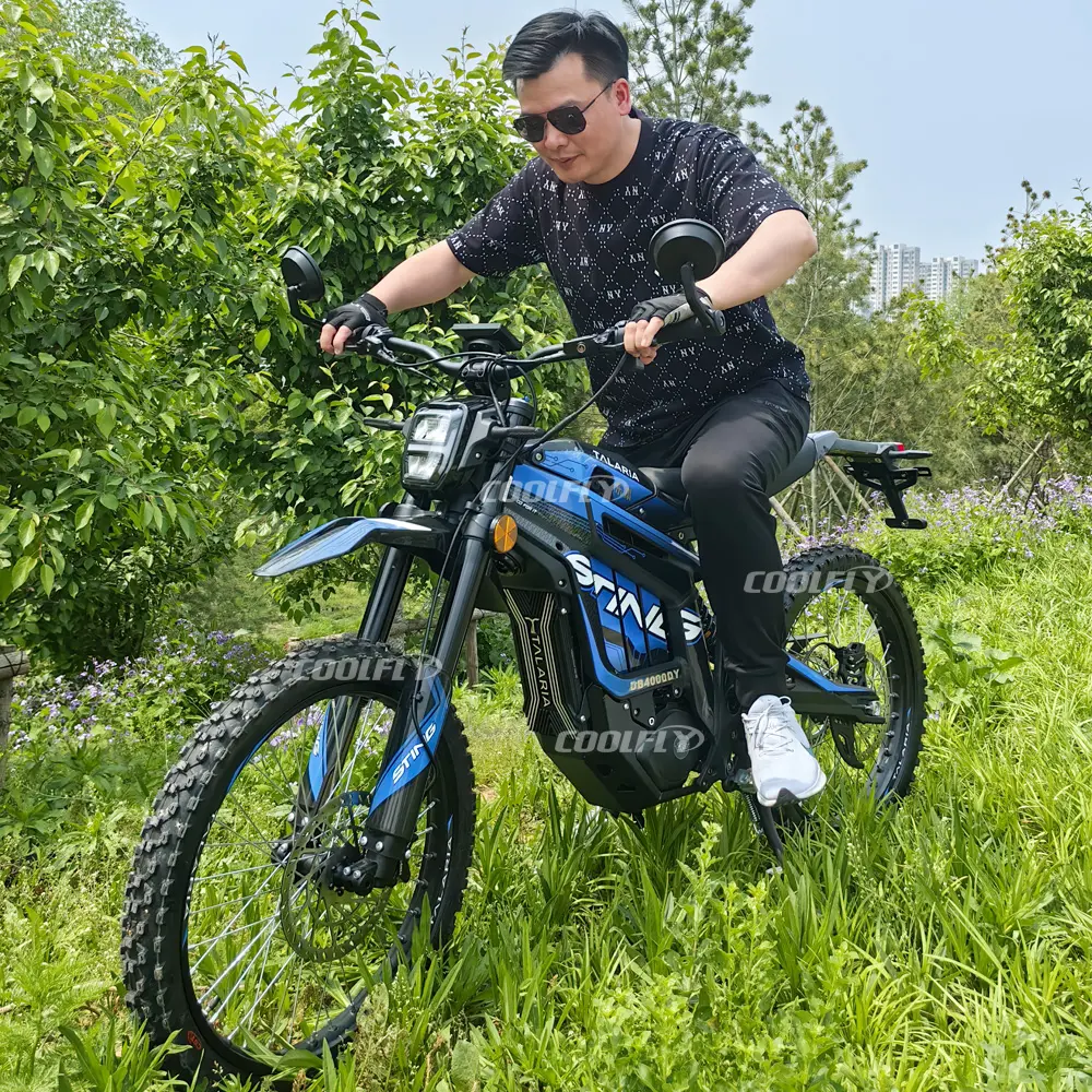 Üstün kalite 7 hız elektrikli motosiklet Talaria Sting marka 60v 8000w ile lityum iyon batarya