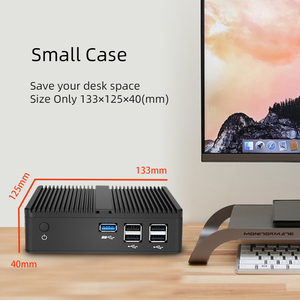 HLY Fanless <strong>System</strong> <strong>Unit</strong> <strong>Computer</strong> 2022 In-tel Ce-leron Processor J1800 Dual Core Win 10 5Usb Lan Vga Micro Desktop Mini Pc