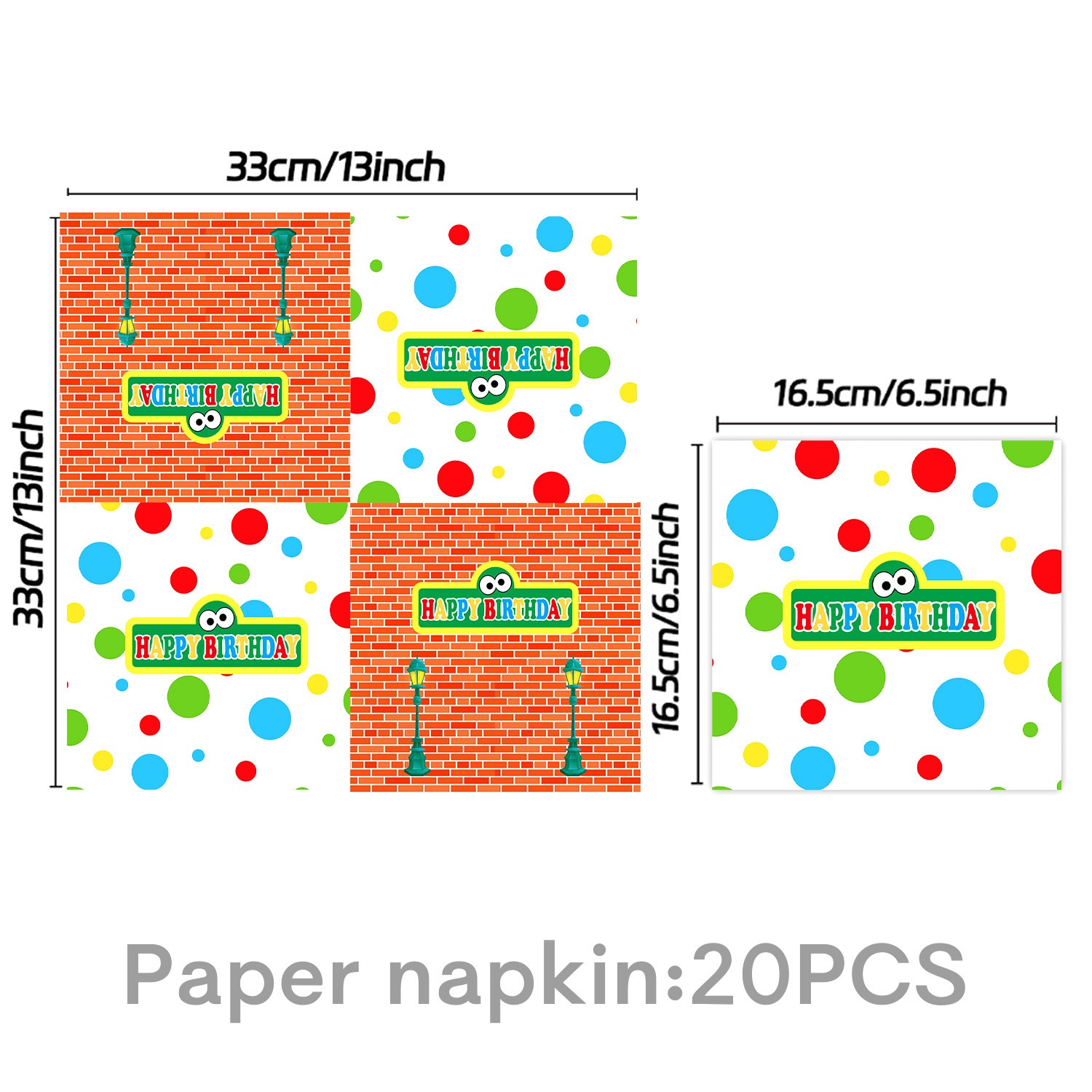 Serviettes en papier 20 unités