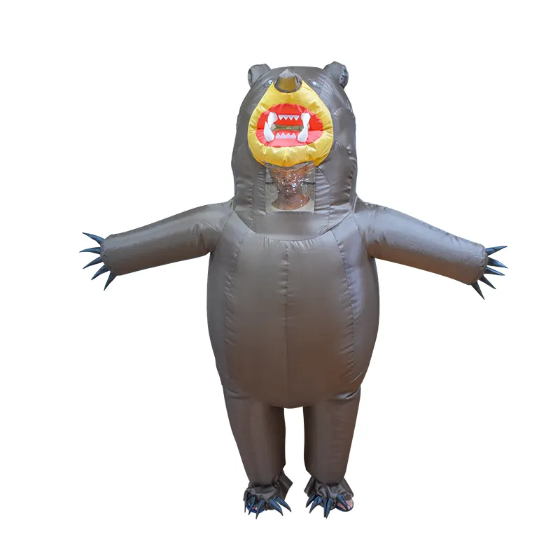 Vestito gonfiabile realistico dell'orso gonfiabile del Costume dell'orso gonfiabile del caffè per felice