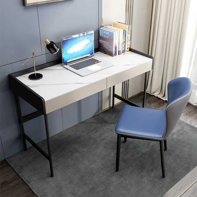 ใหม่เฟอร์นิเจอร์ที่ทันสมัยล่าสุดโต๊ะทำงานหรูหราสำนักงานตารางการออกแบบ Mdf ตารางบ้านโต๊ะคอมพิวเตอร์ที่มีเก้าอี้