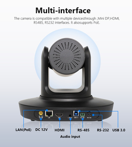 Stüdyo yayın kamera paketi = 4 adet 4K 20X PTZ konferans kamerası AI parça canlı akışı + RS422 RS232 RJ45 Joystick denetleyicisi - Product Image 6