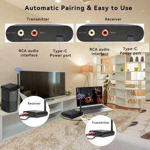 Low Latency Wireless Audio <strong>Receiver</strong> Rca <strong>Outputs</strong> Black 2.4g Transmitter <strong>Receiver</strong> - Product Image 5