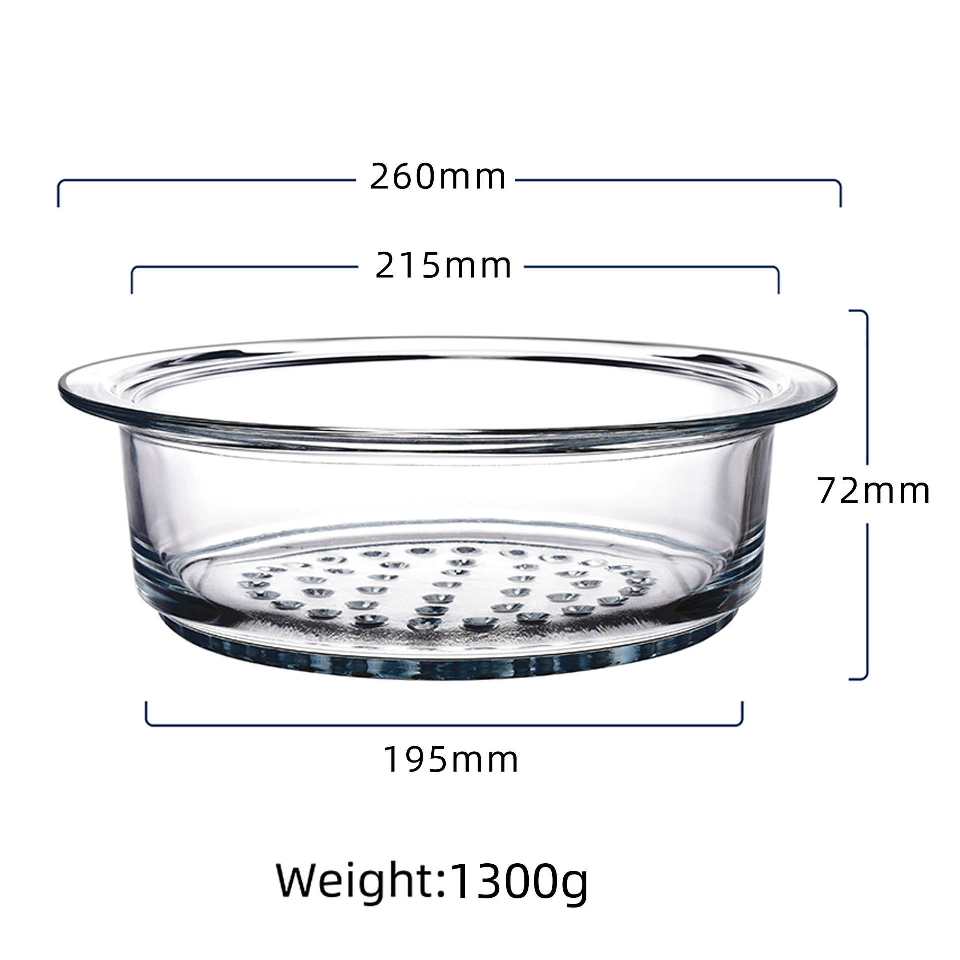 05-763816A Vaporiera Trasparente D:21,5 cm