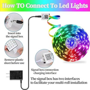 WiFiストリップライトAlexaGoogleホームサポートスマートRGB5m 10m 15mLEDストリップリモートアプリコントロール音楽同期12VLEDストリップライト - Product Image 2