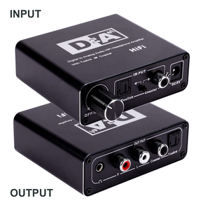 Convertidor de audio digital a analógico SY Decodificador de amplificador de auriculares con Toslink Coaxial con control de volumen - Product Image 2