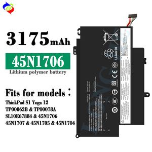 14.8V 47Wh 3175mah 170 170 6 lenovo için batarya ThinkPad S1 Yoga 12 TP00062B TP00078A SL10E67884 171706 171707 tp1705 171704 - Product Image 2