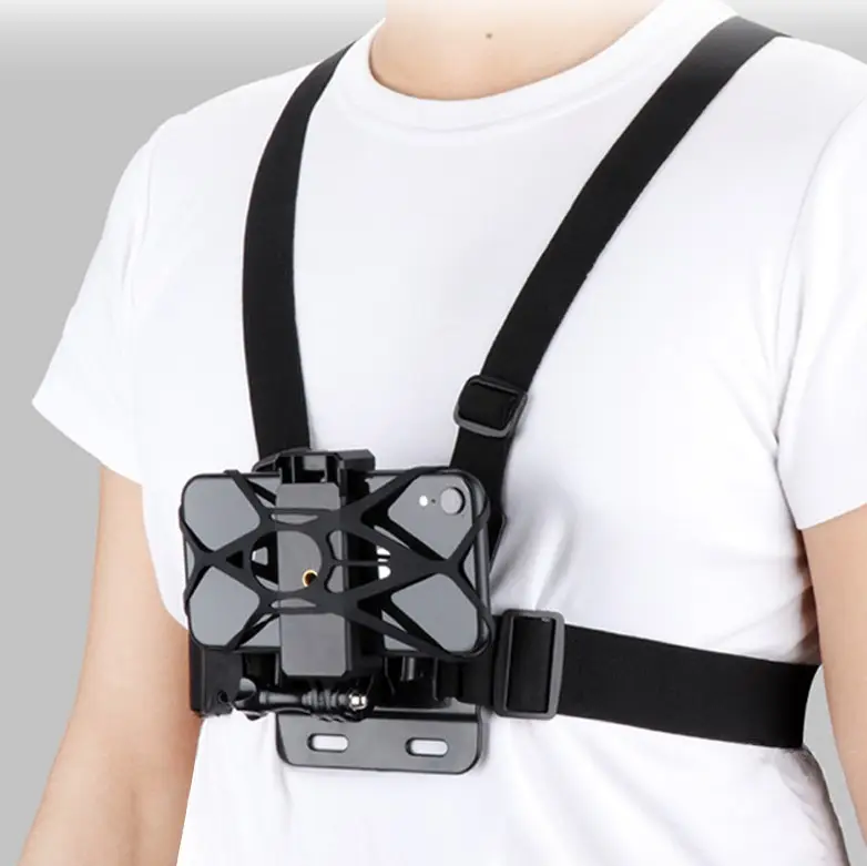 Supporto per cinturino pettorale regolabile ad alta densità regolabile in vendita calda per Action Camera gopro