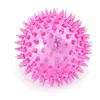 7.5 cm diameter Squeaker Dog Ball Thrower Multi- Color Dog Toy Ball dog toy ball with flash