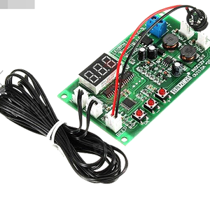 DC 12V 2 CH <strong>PWM</strong> Digital DC Motor Speed <strong>Controller</strong> Governor Fan Thermostat <strong>Temperature</strong> Control Switch NTC Sensor Buzzer