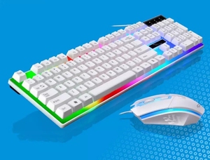 G21 professionals LED gaming wired keyboard and mouse combo retroilluminato full size per gamer desktop mouse keyboard set - Product Image 2